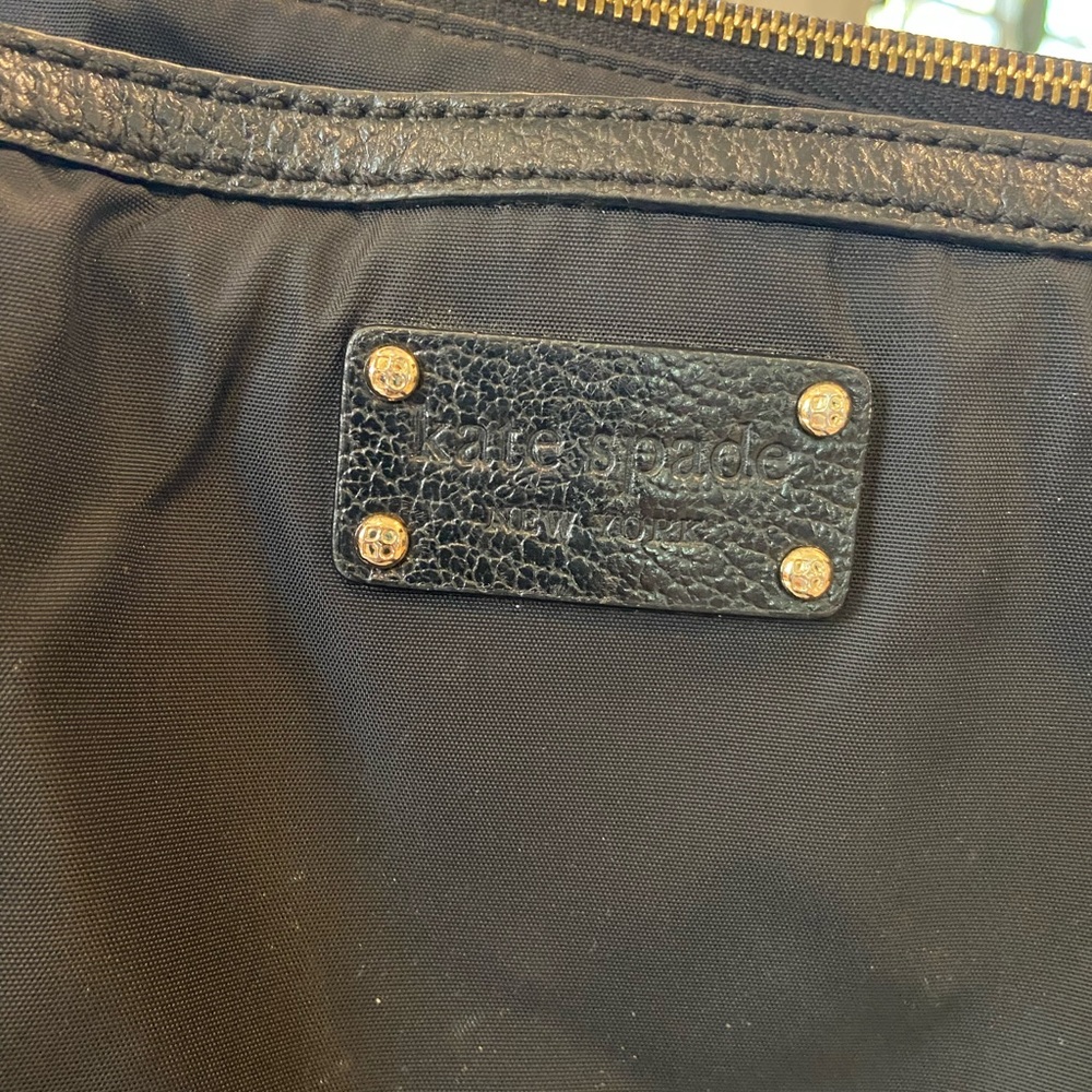 Kate Spade Black Nylon / green lining Tote - Picture 2 of 7